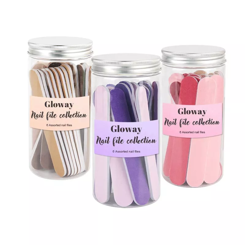 Botol 20pcs warna file kuku kuku warna